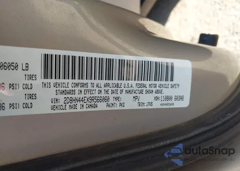 2009 Dodge Grand Caravan Se z USA, uszkodzony, nr VIN 2D8HN44EX9R566060